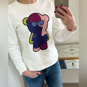 EMPORIO ARMANI Manga Bear long-sleeved sweatshirt. Size XS. Worn twice